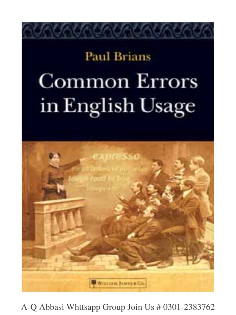 COMMON ERRORS IN ENGLISH SENTENCES PDF intelligence overview