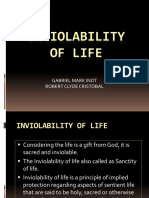 Inviolabity of Life 1