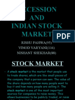 Recession AND Indian Stock Market: Rishu Pahwa (95) Vinod Varyani (116) Nishant Shekhar