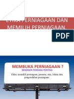 Modul Etika Perniagaan Dan Memilih Perniagaan