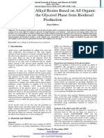 Application of Alkyd Resins Based On All Organic Substances in The Glycerol Phase From Biodiesel Production