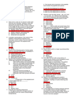 Pharmaceutical Biochemistry (PACOP RED) ANSWER SHEET