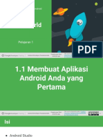 1.1 Membuat Aplikasi Android Anda Yang Pertama