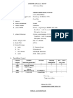 Daftar Riwayat Hidup