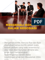 Mengenali Konflik Dalam Negosiasi