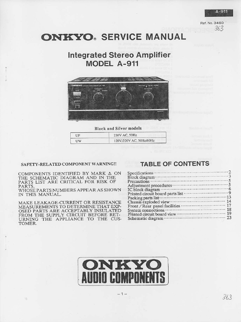 整備済 程度良 ONKYOオンキョー アンプ A-911M LTD 取説付