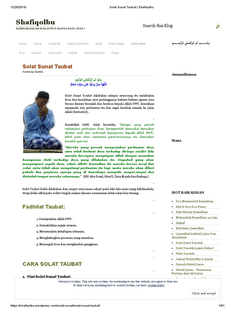 Image Result For Solat Sunat Taubat Shafiqolbu