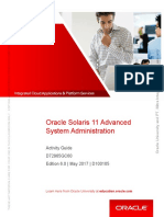 Student Guide Advance Level Solaris 11 System Administration