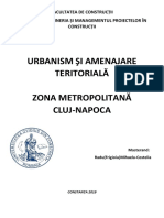Urbanism Si Amenajare Teritoriala Zona Metropolitana Cluj-Napoca Frigioiu Mihaela
