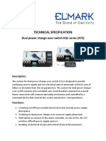 Technical Specification - Dual Power Change-Over Switch EQ1 Series (ATS)