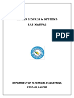 Signal and Systems Lab Manual