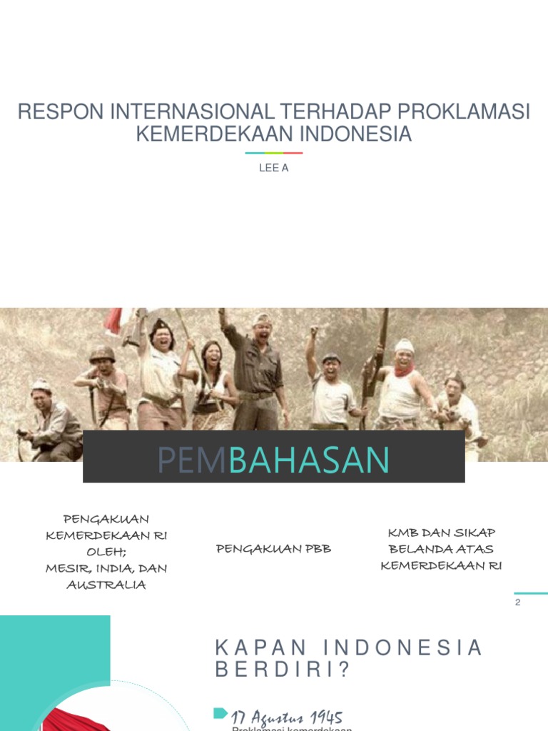 Respon Internasional Terhadap Kemerdekaan Indonesia