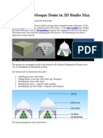 Modelling A Mosque Dome in 3D Studio Max: Box Modelling Lathe Modifier Loft Modelling