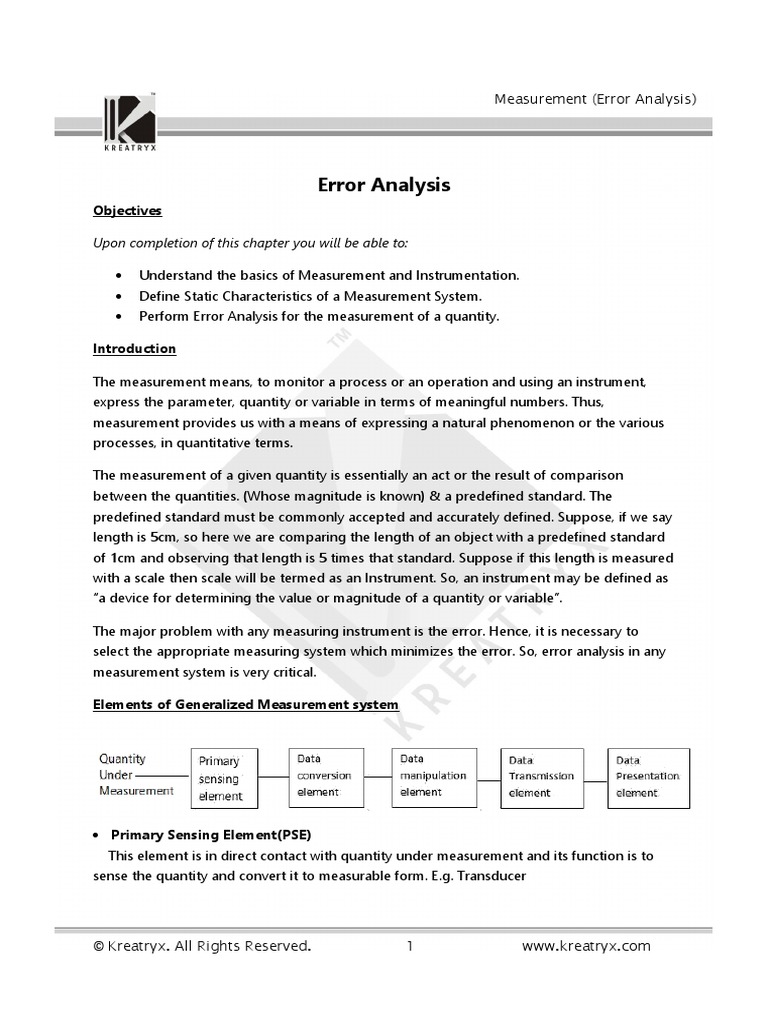 Measurement (KWiki - Ch1 - Error Analysis) | PDF | Accuracy And ...