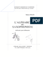 Prati - L'alphabet Du Saxophoniste PDF