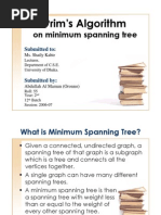 Prims Algorithm On MST