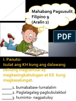 Mahabang Pagsusulit Filipino 9 (Aralin 2)