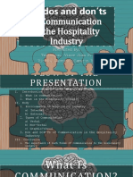 Communication in The Hospitality Industry