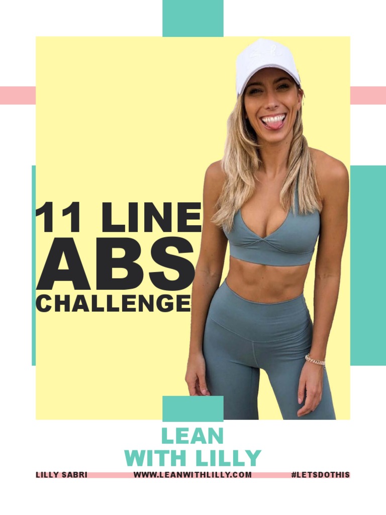 Lilly Sabri 11 Line Abs Challenge Lean With Lilly PDF Sports
