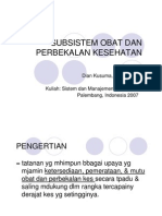 Subsistem Obat Dan Perbekalan Kesehatan