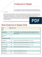 Review of Maple 2018
