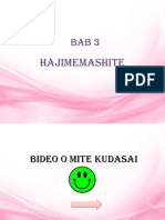 BAB 3 Hajimemashite