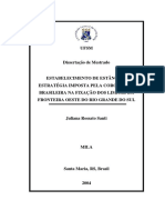 Estabeleciemnto de Estâncias - Estratégia Imposta Pela Coroa Luso-Brasileira Na Fixação Dos Limites Da Fronteira Oeste Do Rio Grande Do Sul PDF