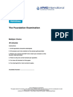 CP3P Foundation Exam - Sample Questions