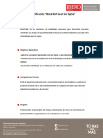 Información del Diplomado-Certificación Lean Six Sigma Black Belt