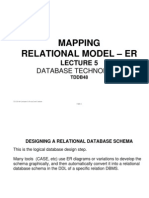 Mapping Relational Model - Er: Database Technology