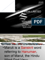 Maruti Suzuki India Limited: Bibhushan Gautam Hasib Mohmand Helen Pasang R. Sherpa Rajnish Pandey