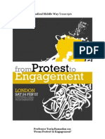 Professor Tariq Ramadan on "From Protest to Engagement"