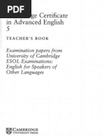 Cambridge - Cambridge Certificate Advanced Examination 5 Teacher s Book Esol[1]