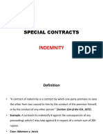 Special Contracts: Understanding Indemnity Agreements