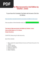 Test Bank for Macroeconomics 2nd Edition by Charles I. Jones