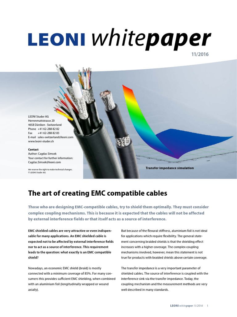 Leoni Whitepaper 11.2016 | PDF | Electrical Impedance | Wire