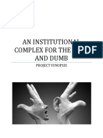 AN INSTITUTIONAL COMPLEX FOR THE DEAF AND DUMB