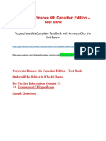 Corporate Finance 6th Canadian Edition – Test Bank