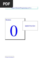 Object-Oriented Programming in C++: Quick Overview