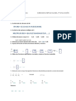 SOLUCIONES EJERCICIOS PARA PRACTICAR EL EXAMEN GLOBAL DE LA PRIMERA EVALUACIÓN