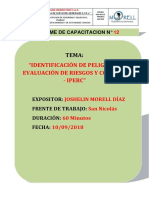 Informe de Capacitacion 012 - Iperc