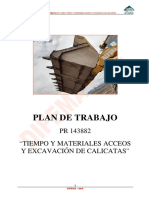 Plan de Trabajo - PR 143882 Accesos y Excavación de Calicatas - DIFEMA