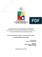 El Fenómeno Obsesivo en Esquizofrenia Pseudobsesiva