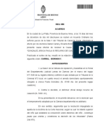 Tribunal de Casación Penal, Sala V. Morigeración. Restablecimiento Del Arresto Domiciliario Conforme Recomendaciones de La S.C.B.A. Respecto A Las Condiciones de D