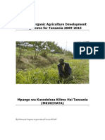 National Organic Agriculture Development Programme For Tanznaia 2009-2015