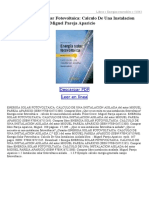 Energia Solar Fotovoltaica Calculo de Una Instalacion Aislada (2 Ed)