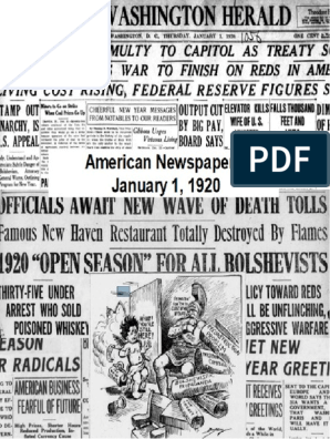 American Newspapers January 1, 1920 | PDF | Defense Intelligence Agency |  Espionage