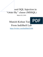 Error Based SQL Injection in Order by Clause (MSSQL) PDF