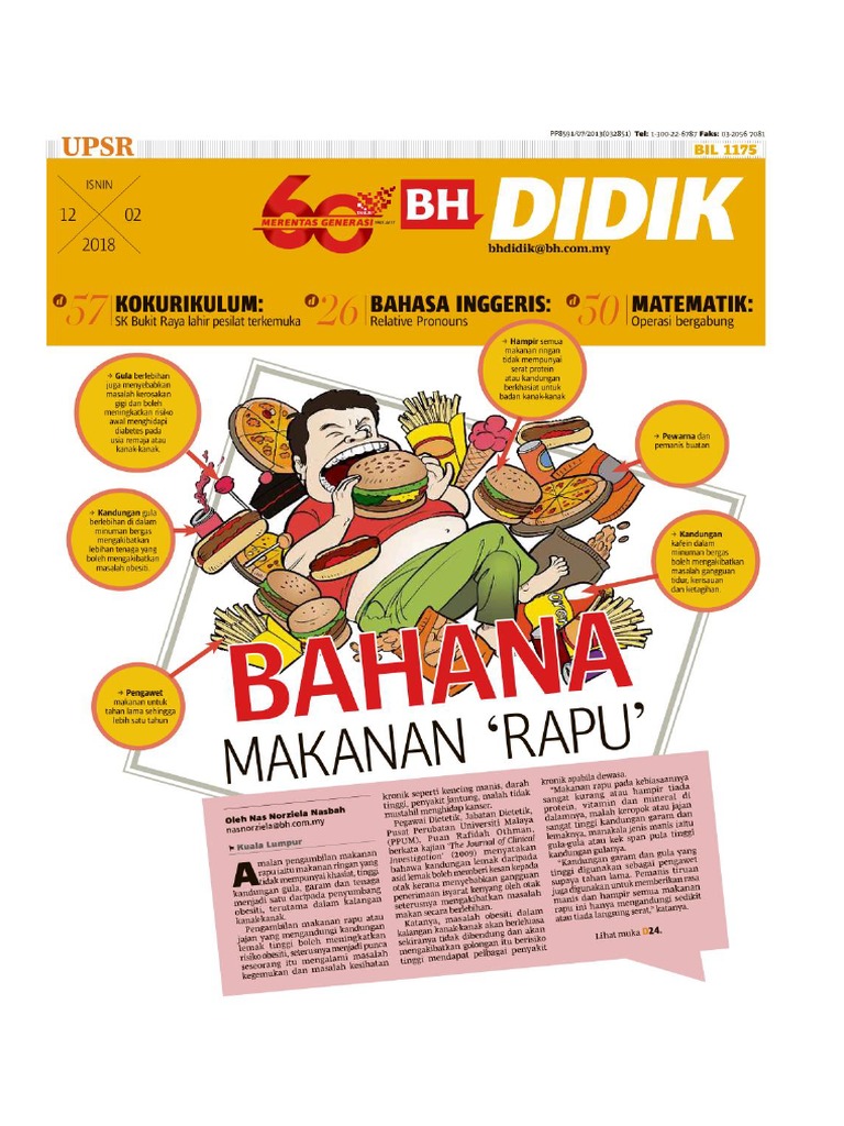 Contoh Latihan Karangan Bahasa Inggeris Dalam Surat Khabar Didik 2018