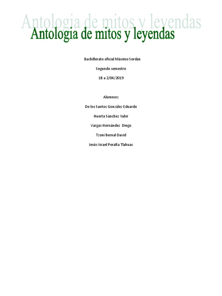 Antologia de Mitos y Leyendas PDF | PDF | Prometeo | Religión y creencia